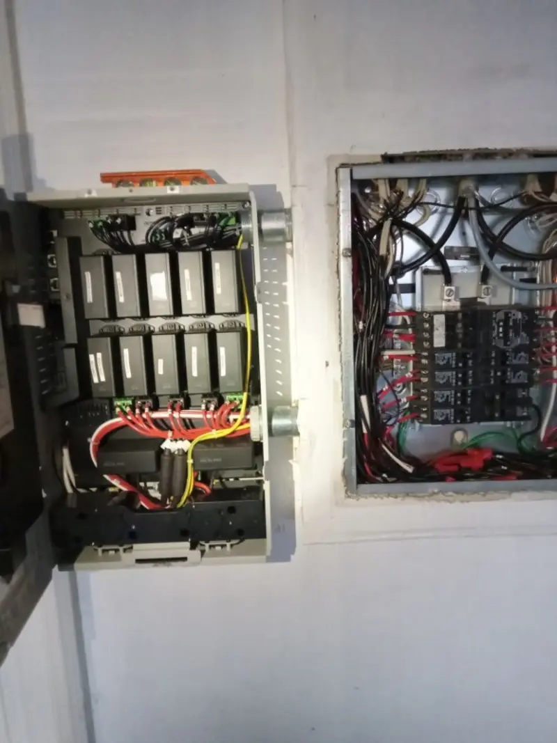 Electrical panel upgrade completed for Security Camera Wiring in Deale